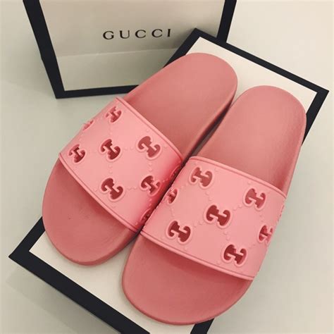 pink gucci slides price|pink gucci slides nordstrom.